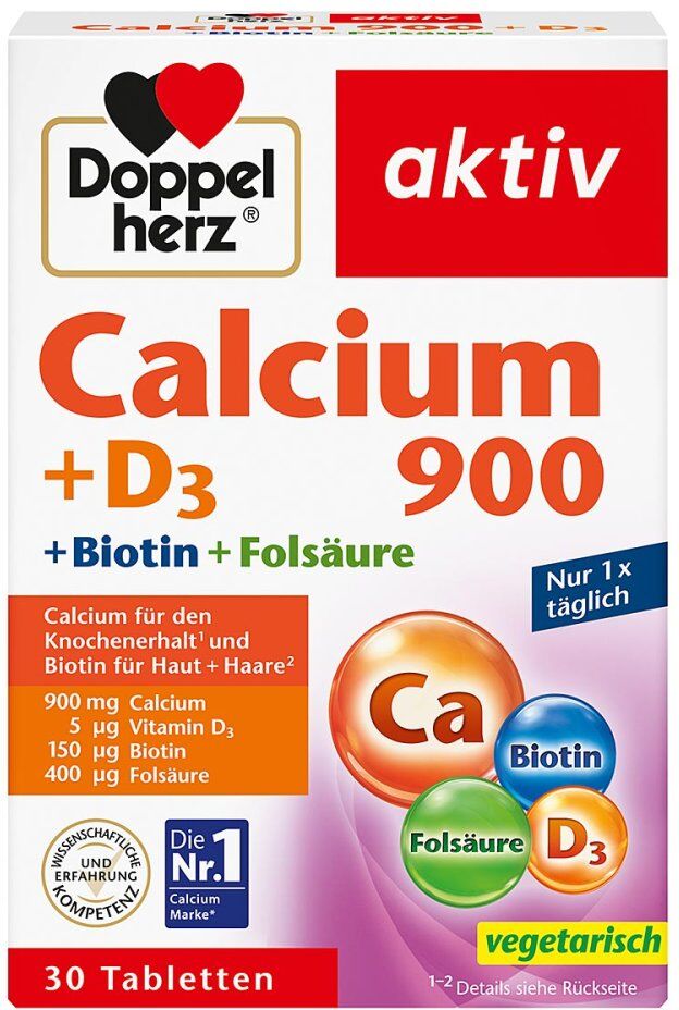Doppelherz Calcium 900+d3 Tabletten 30stk