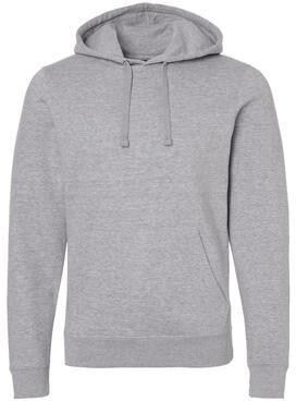 J America 8720JA Jam Adt Btb Fleece Hood T-Shirt in Oxford size 3XL   Cotton/Polyester Blend