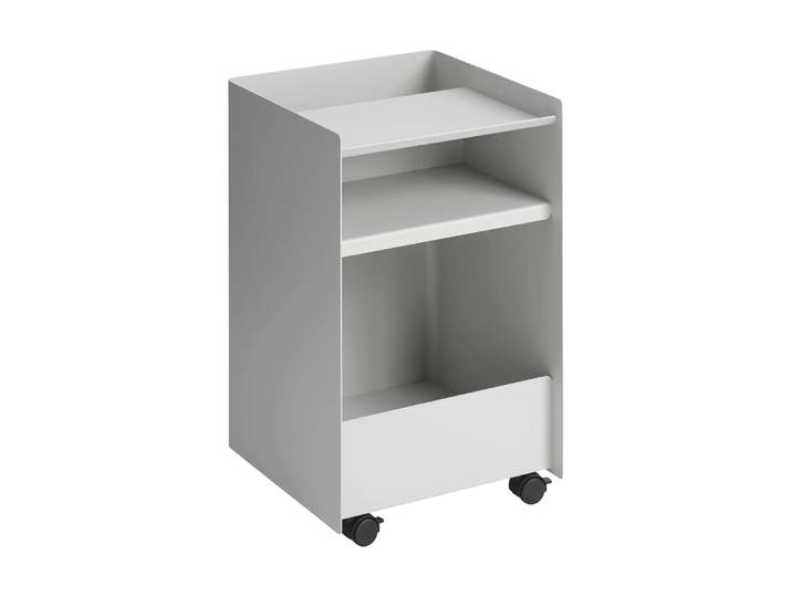Muuto Chariot à roulettes ouvert Folded Trolley Grey 37,4x61,5x37,2 cm