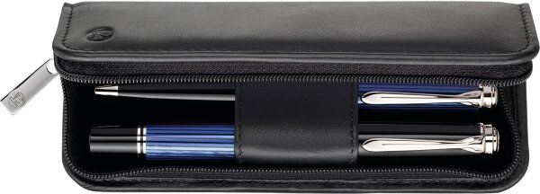Pelikan Læderetui, 2 Penne, Black Nappa