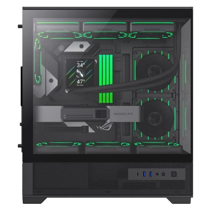 GameMax Vista 2 Ab (ATX, ITX, Mini-ATX) (9101-0800R0037)