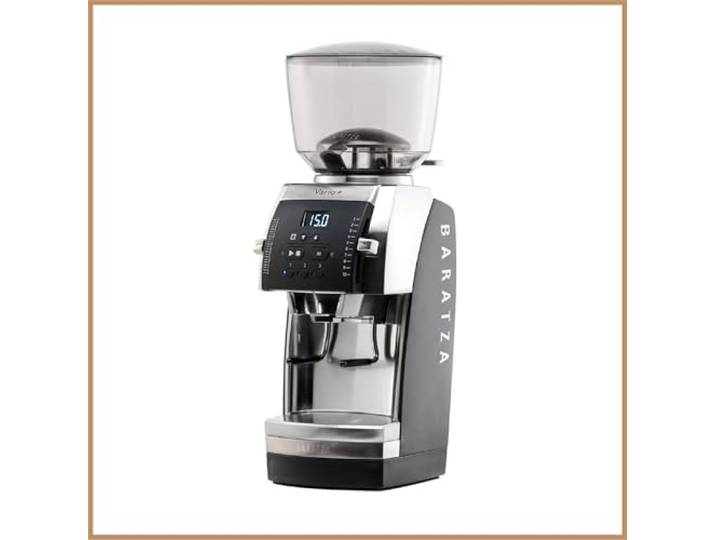 Baratza Vario+ Moulin à Café\, Noir Moulin à café électrique avec Fraises Céramiques Plates de 54mm\, 22 Micro Réglages Individuels\, Timer\, Fonction Mémoire