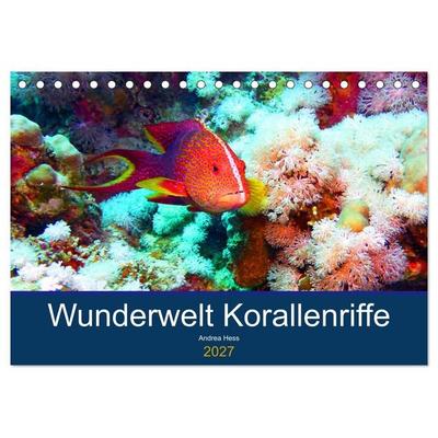 Wunderwelt Korallenriffe (Tischkalender 2027 DIN A5 quer), CALVENDO Monatskalender