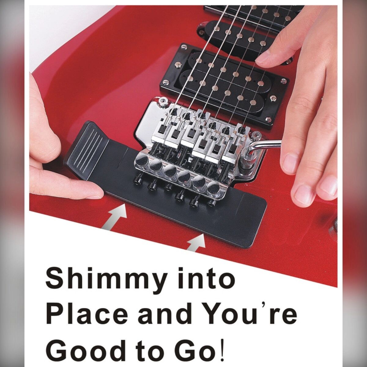 INF Plaque d'élévation Tremolo pour Guitare Électrique - Shim en ABS pour Changement Rapide de Cordes, compatible avec Floyd