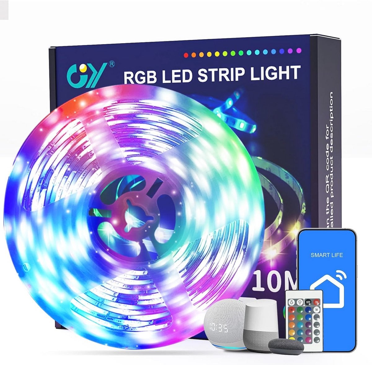 Slimme Wifi LED Strip met Alexa Compatibiliteit - 10M Verlichting voor Thuis