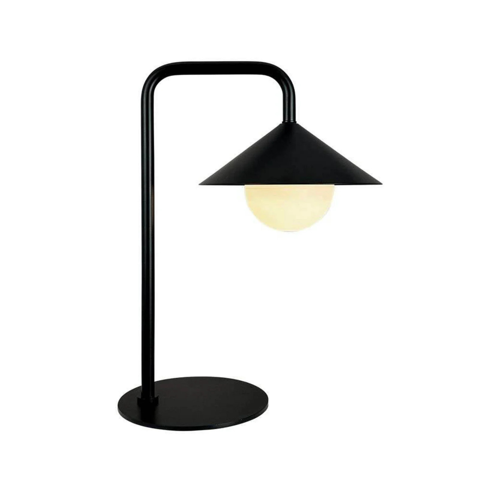 Dyberg Larsen Nova LED tafellamp op batterijen, matzwart