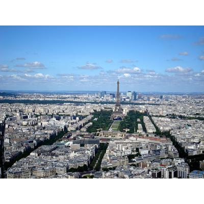 Fototapete PAPERMOON "PARIS-FRANKREICH STADT SKYLINE TOUR EIFFEL KUNST MODE", bunt, B:5m L:2,8m, Vlies, Tapeten