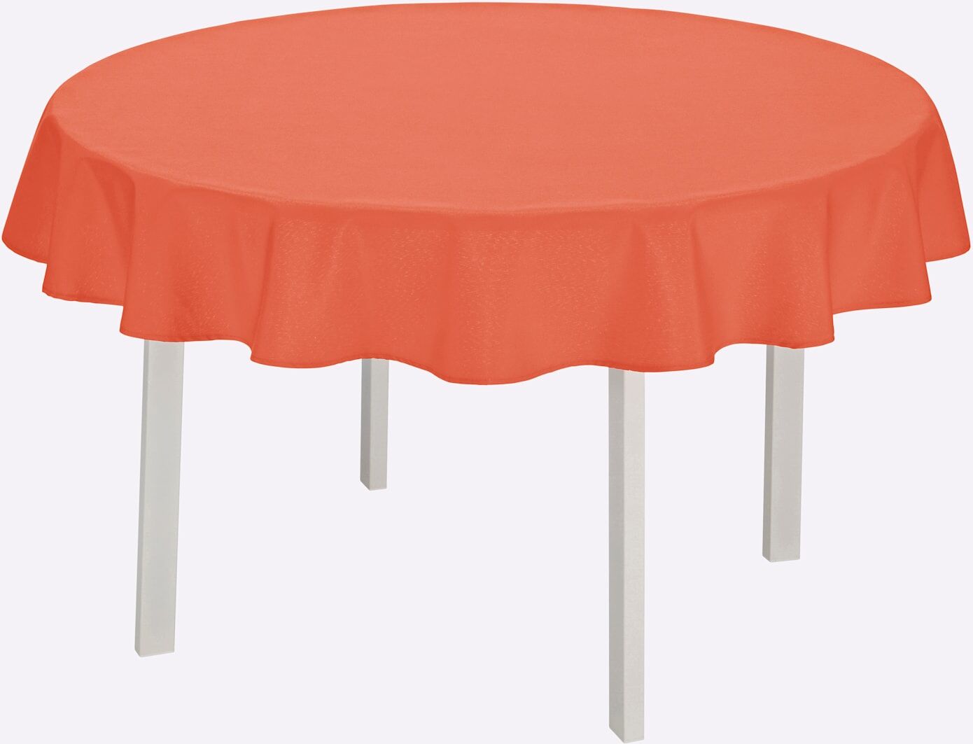 Tischdecke Gr. 7, papaya, Ø:160cm, Tischdecken, Tischdecke