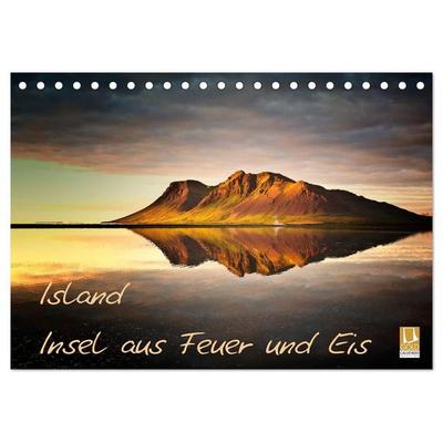 Island - Insel aus Feuer und Eis (Tischkalender 2027 DIN A5 quer), CALVENDO Monatskalender
