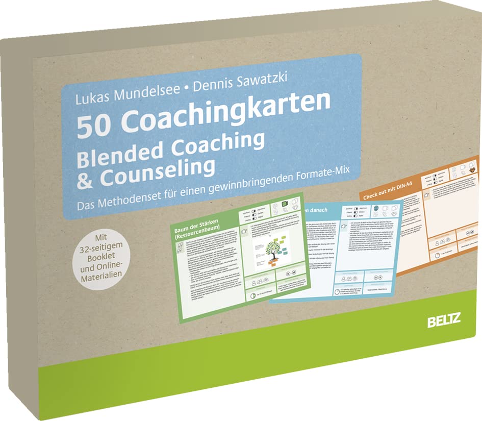 Lukas Mundelsee - 50 Coachingkarten Blended Coaching & Counseling: Das Methodenset für einen gewinnbringenden Formate-Mix. Mit 32-seitigem Booklet und Online-Materialien - Preis vom 13.10.2026 11:25:28 h