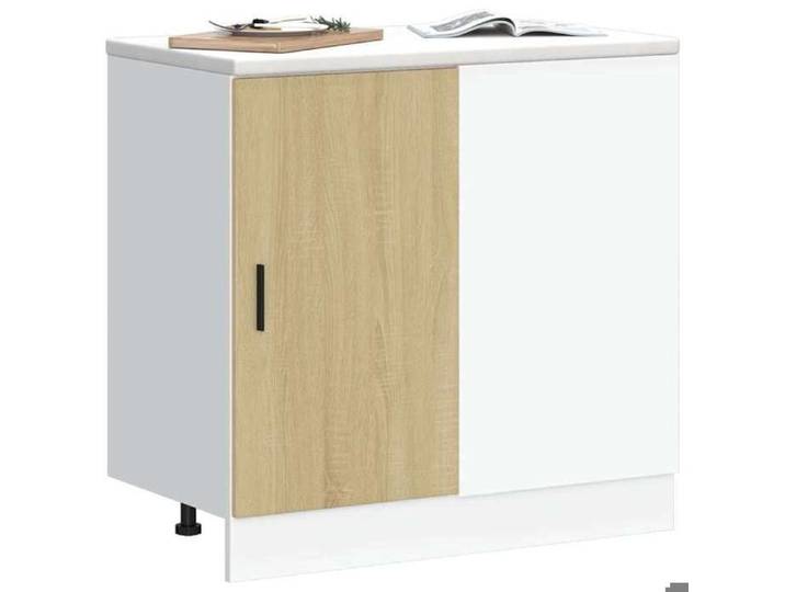 Remise Meuble bas du lavabo  Lyon  - Buffet Bahut de cuisine/Meuble bas - chêne sonoma bois d'ingénierie JILIMAISON2025 1448815