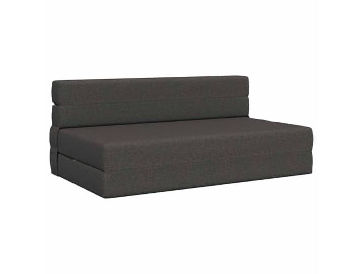 IBUQDDV Klappsofa Bett Dunkelgrau 152 x 86,5 x 60 cm Stoff 2-in-1-Funktion, manueller Mechanismus, abnehmbarer Bezug, waschbar, Klettverschluss, vakuumverpackt