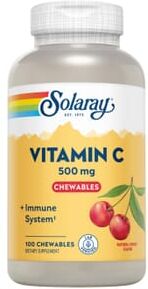 Solaray VITAMINA C MASTIGÁVEL 500mg SABOR CEREJA 100 Tabs