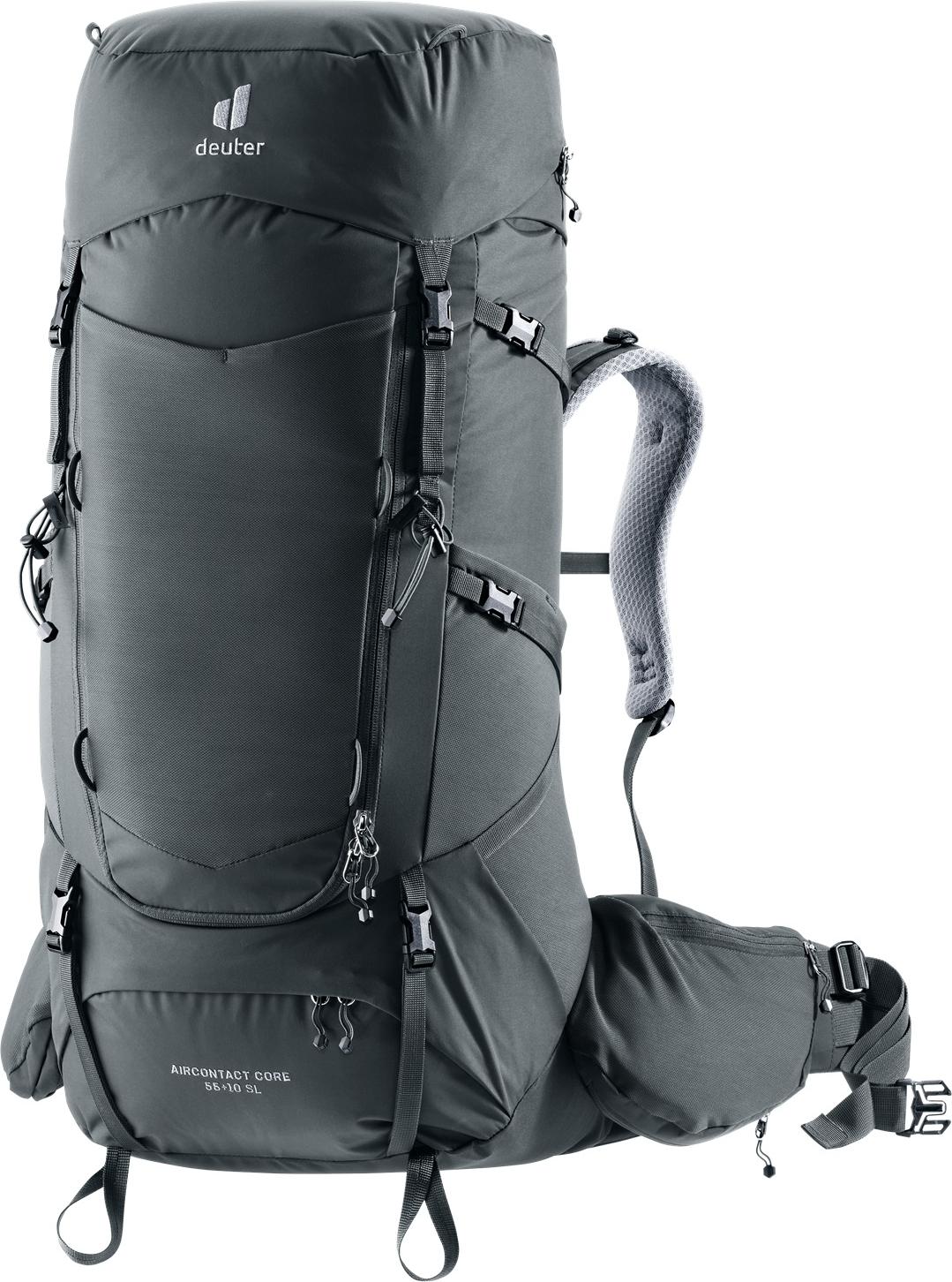 Deuter Aircontact Core 55+10 SL, Wandern, Schwarz, Unisex, 55 l, 2,02 kg, 10 l