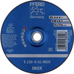 PFERD TOOLS 62223832 E 230-8 SG INOX Schruppscheibe gekröpft Durchmesser 230 mm Bohrungs-Ø 22.23 mm Edelstahl 10 St.