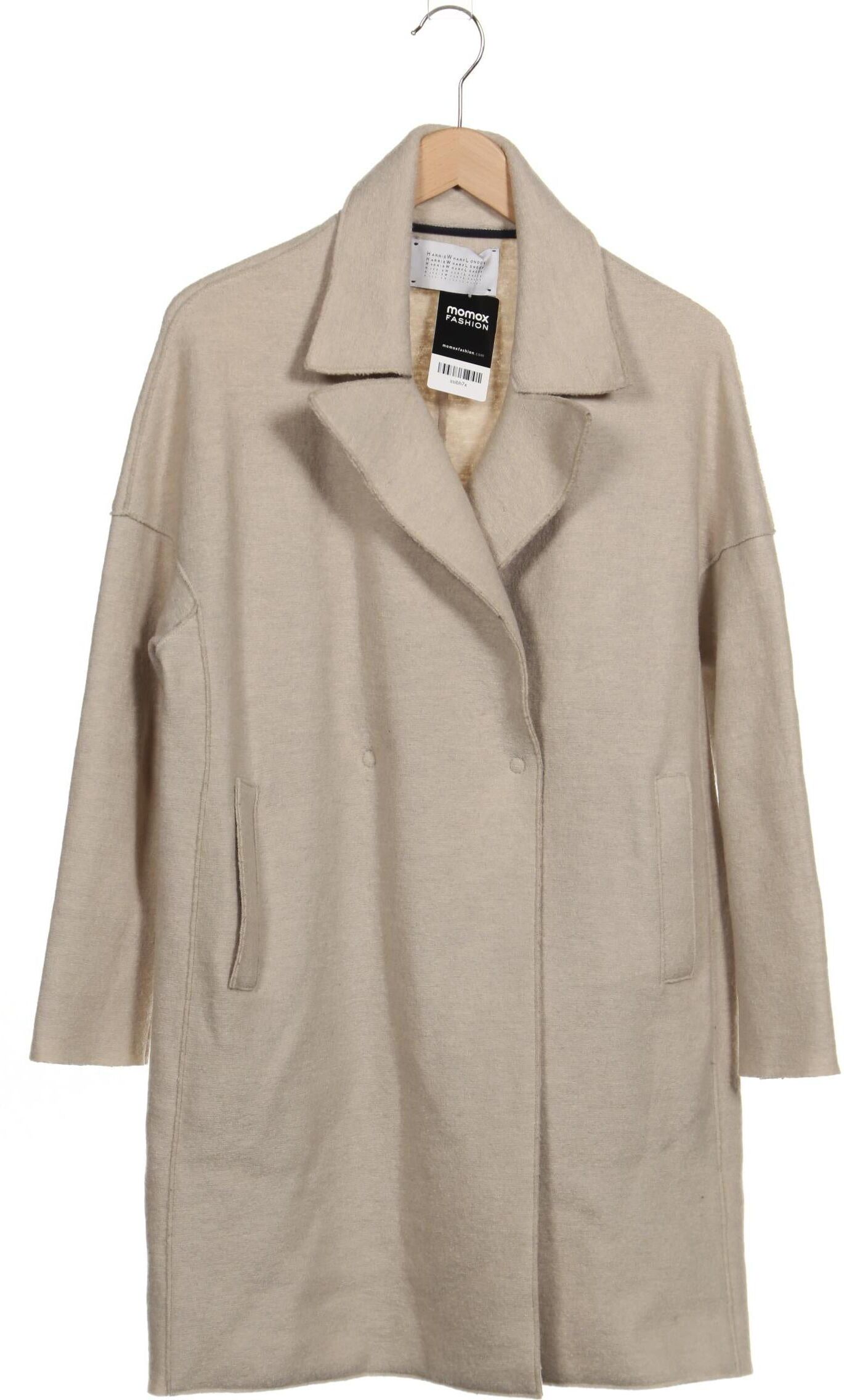 Harris Wharf London Damen Mantel, Beige, Gr. XL, kein / Etikett - Second Hand
