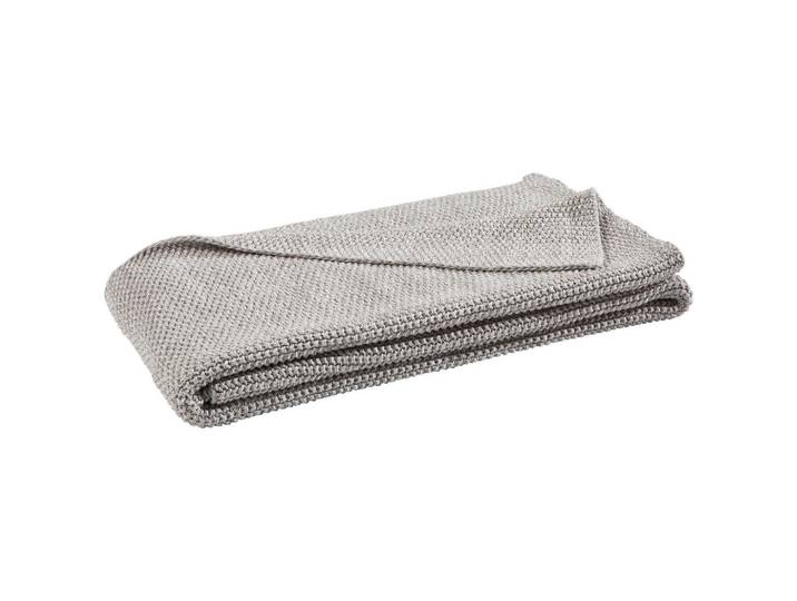 Schöner Wohnen Plaid Melange, Grau, Beige, Uni, 130x170 cm, Heimtextilien, Wohntextilien, Decken, Plaids