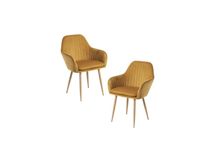 2er Set Stühle Chic - Senf