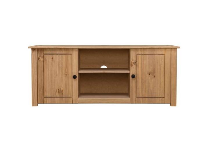 Meuble TV - GOTOTOP - Panama - Bois de pin massif - 120x40x50 cm - Vintage