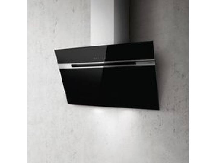 Elica Hotte décorative inclinée 90cm 735m3/h noir - stripe bl/a/90/lx