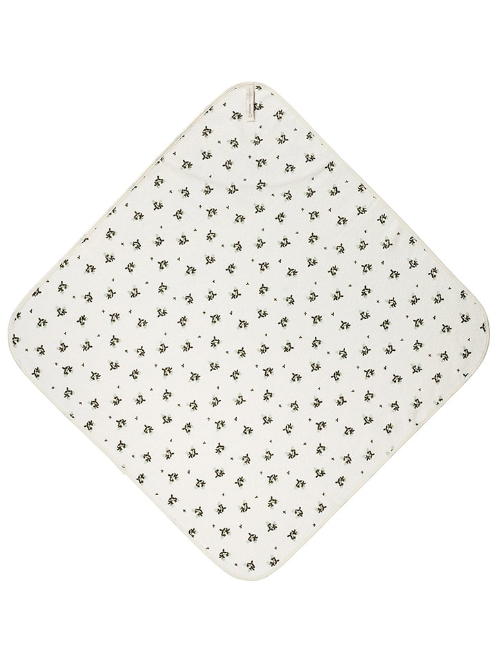 Noppies Frottee-Kapuzentuch "Blooming Clover" in Creme - onesize