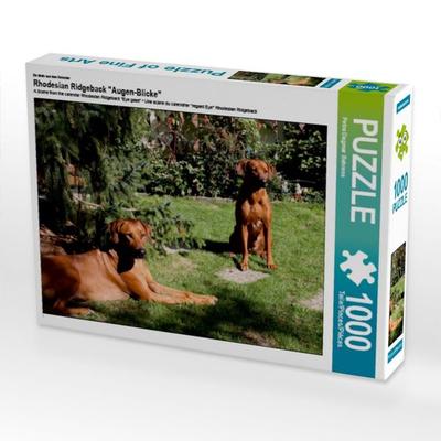 CALVENDO Puzzle Rhodesian Ridgeback Hündinnen | 1000 Teile Lege-Größe 64x48cm Foto-Puzzle für glückliche Stunden
