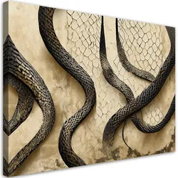 WANDBILD schlangenhaut glamour textur