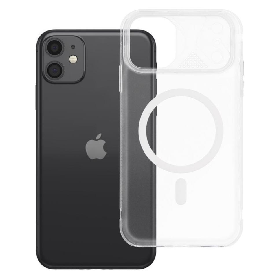 OEM Hülle für die Rückseite des iPhone 11 Aurora, kompatibel mit MagSafe, weiss (Apple iPhone 11) (74676099)