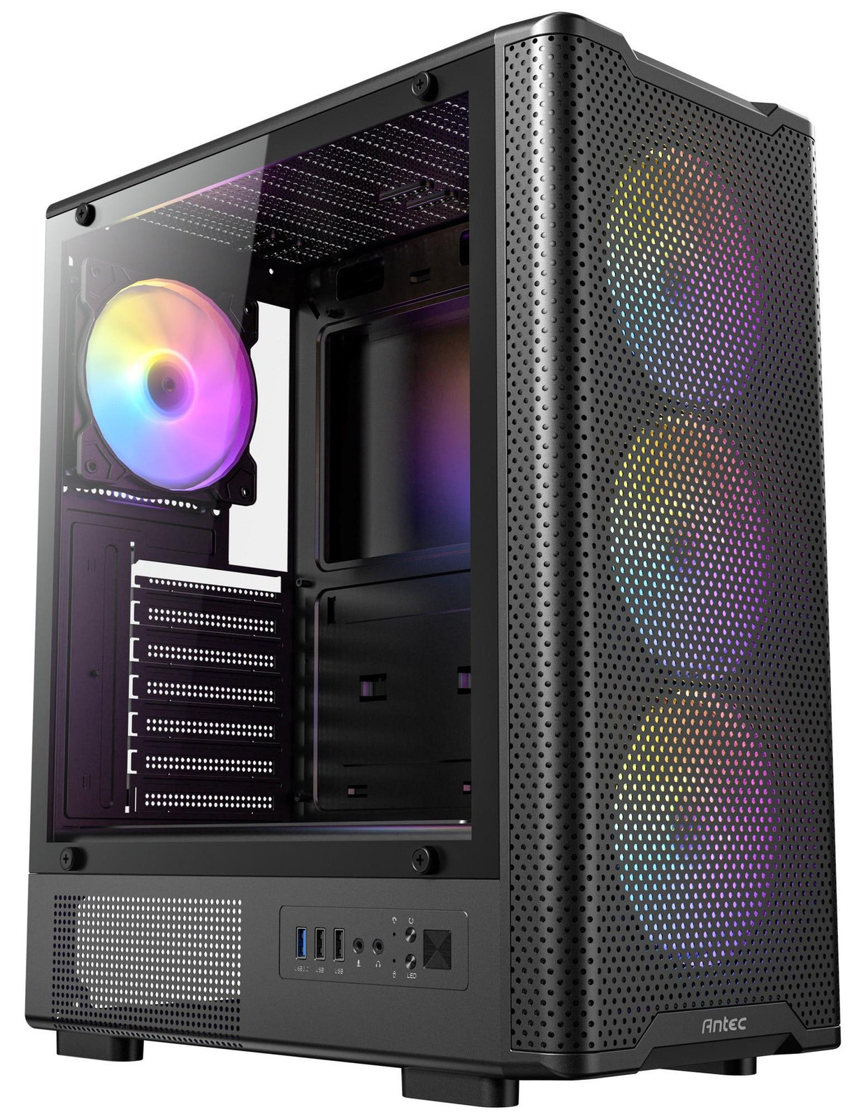 Antec VX-310 ARGB Mid-Tower Gaming PC Behuizing - Zwart