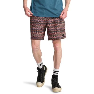 Boardshorts BILLABONG "Wasted Times Layback", Herren, Gr. M, Normalgrößen, bunt (schwarz print), Obermaterial: 72% Polyester, 20% Baumwolle, 8% Elasthan., Hosen