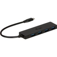USB-C Slim Passive HUB 4 Port, USB-Hub schwarz