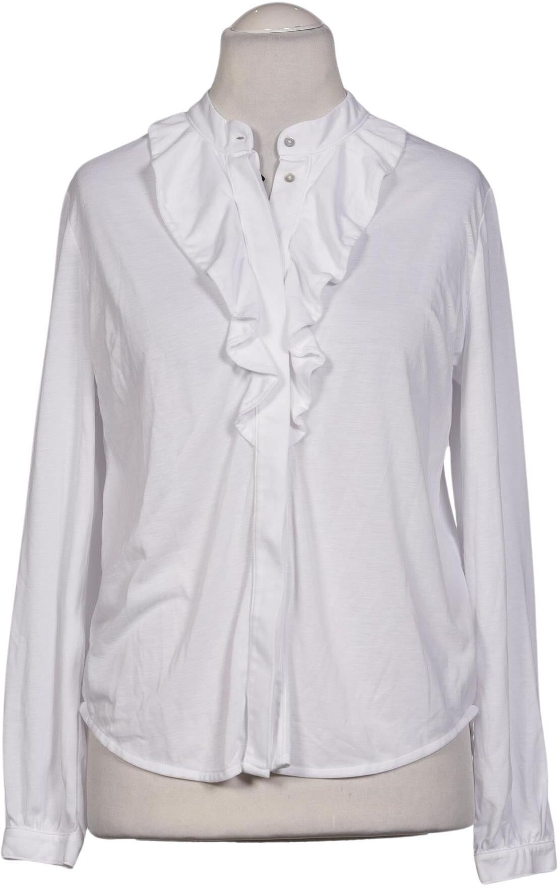 Adenauer & Co Damen Bluse, Weiß, Gr. M, Baumwolle - Second Hand