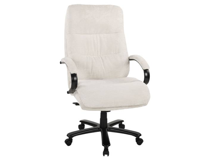 Chefsessel DUO COLLECTION Chefsessel Federico 180 kg , beige (creme), B:83cm H:115cm T:70cm, 100% Polyester, Stühle, Chefsessel, Federkern, bis 180 kg