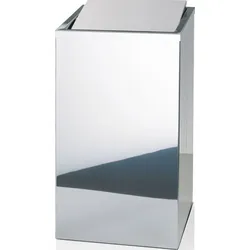 Decor Walther Wäschekorb 58 cm polierter Stahl mit Klappe