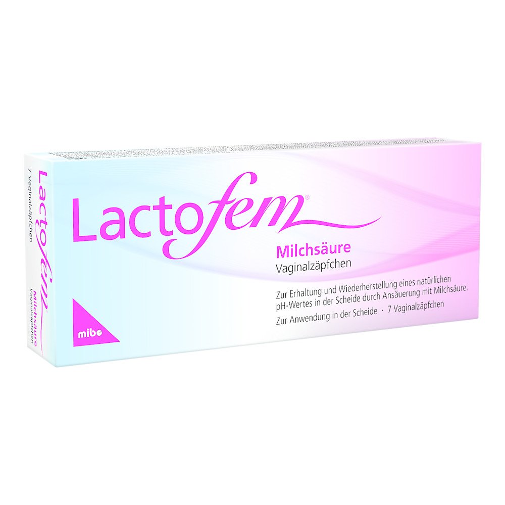 MIBE GmbH Arzneimittel Lactofem Milchsäure Vaginalzäpfchen 10078055