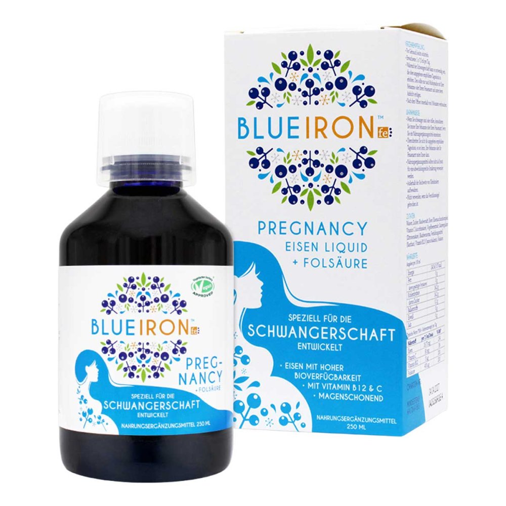 Hager Pharma GmbH Blueiron Eisen Pregnancy + Folsäure Liquid 19834311