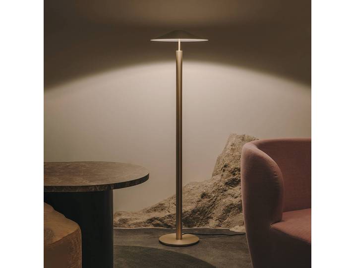 LEDS-C4 LED Stehlampe H, messing / gold, für Wohn- / Esszimmer, Metall