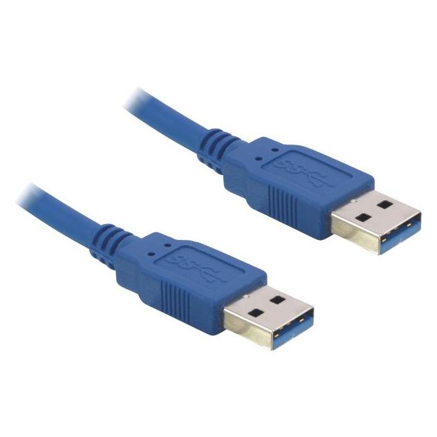 Hapena USB-Kabel 1m USB3AA1 USB 3.0 A-Stecker auf A-Stecker blau (1 m, USB 3.2 Gen 1) (USB3AA1)