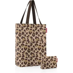 Reisenthel Tasche mit Beutel, braunes Leopardenmuster, 2-tlg.