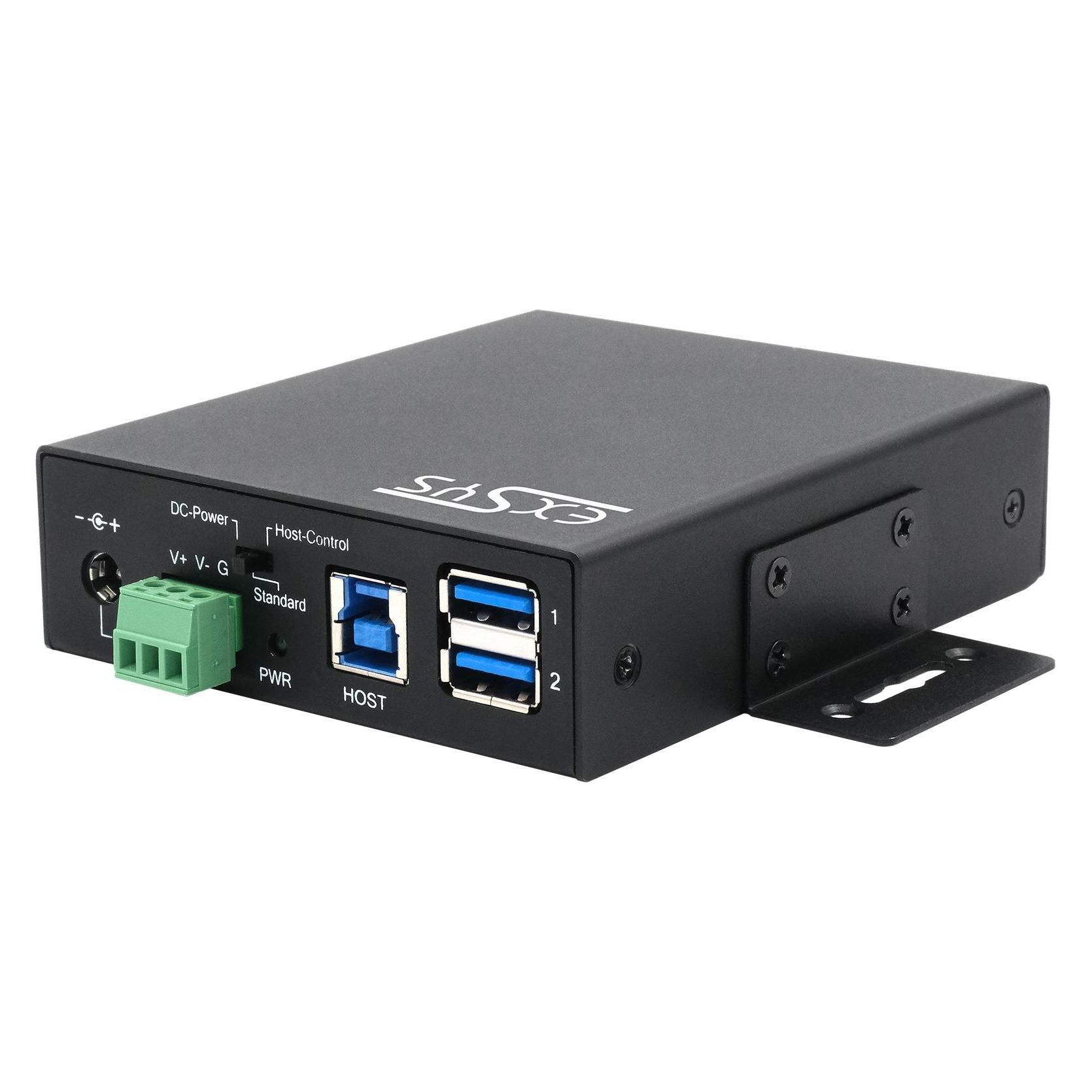 Exsys Industrial USB 3.2 Gen 1 Hub 10-Port (USB-B, 10 Ports) (EX-11241HMS)