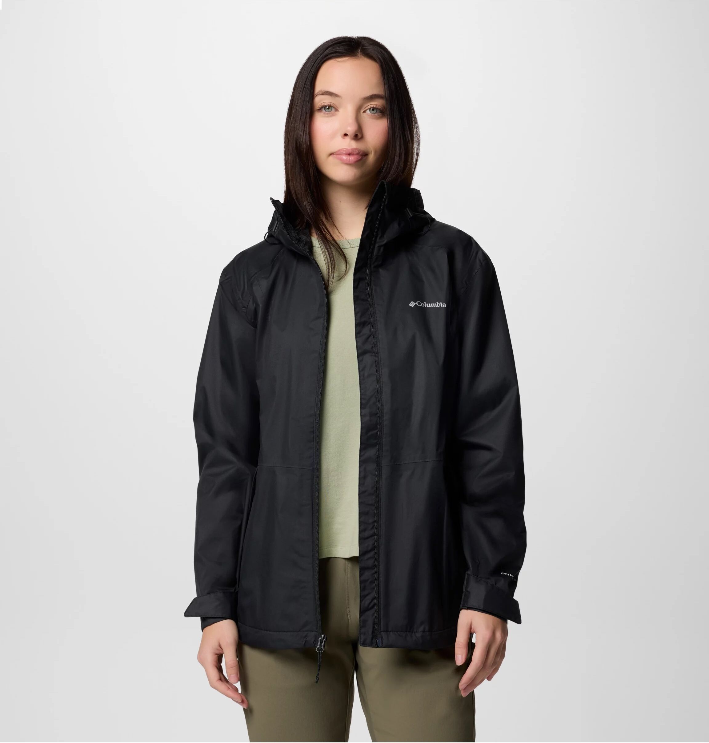 Regenjacke COLUMBIA "INNER LIMITS III JACKET", Damen, Gr. XS, schwarz, Obermaterial: 100% Polyester, normal, Jacken Regenjacke, mit Innen- und Aussentaschen, wasserdicht, atmungsaktiv schwarz XS