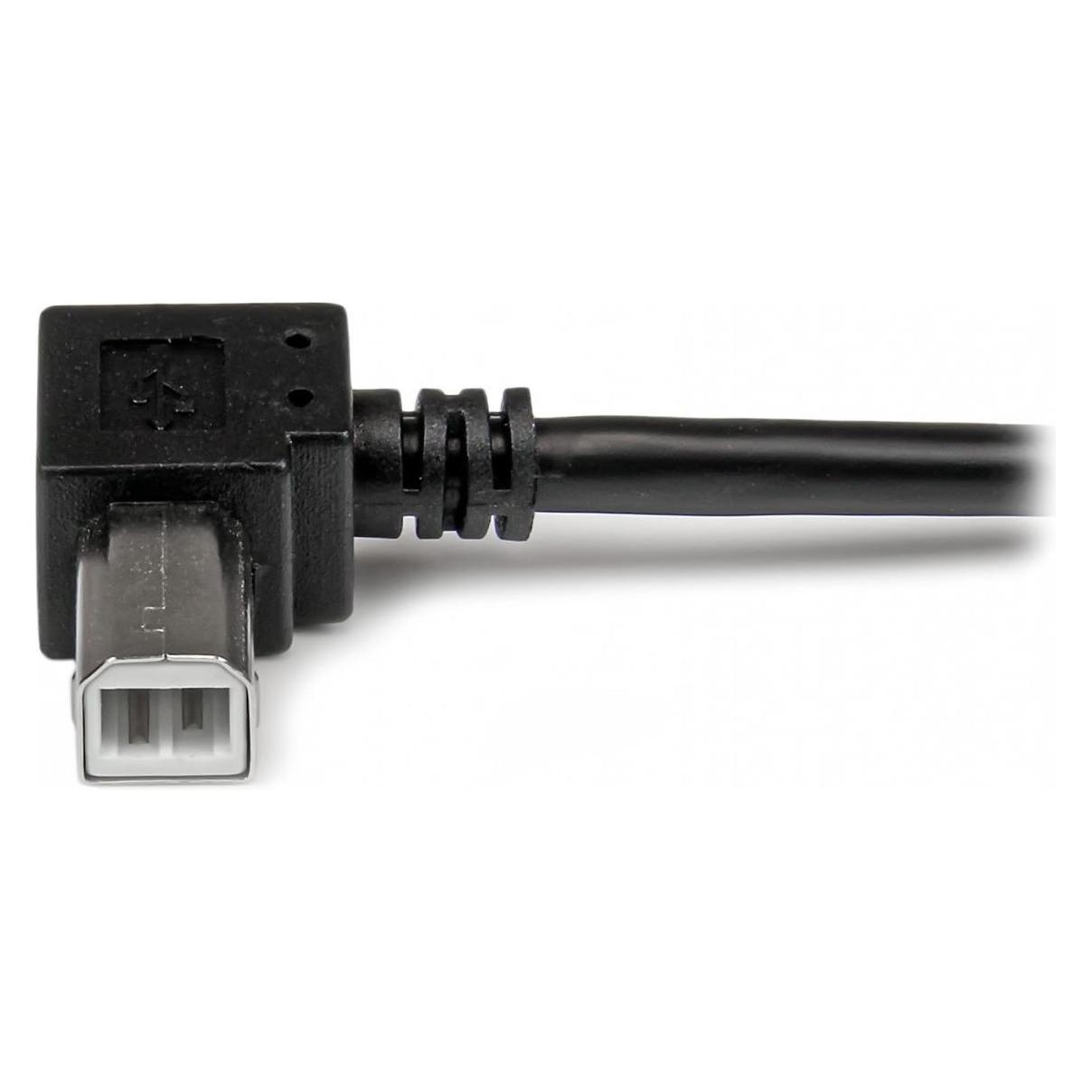 StarTech 3m USB 2.0 A auf B Kabel rechts gewinkelt - St/St - USB Druckerkabel (3 m, USB 2.0) (USBAB3MR)