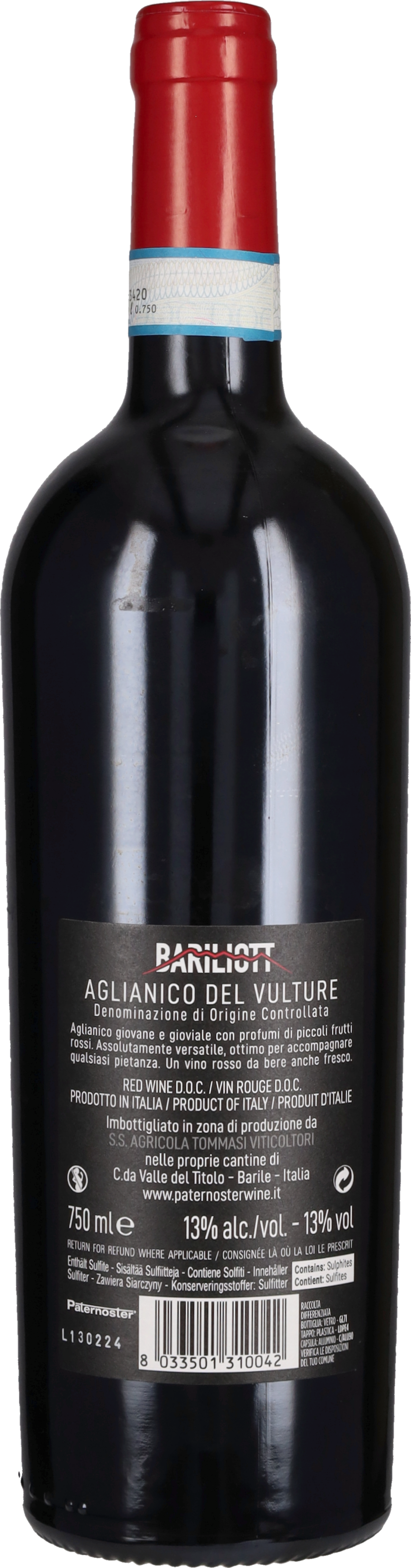 Aglianico del Vulture 'Bariliott' Paternoster 2023