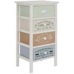 Nachtkommode im Shabby Chic Design für Boxspringbett