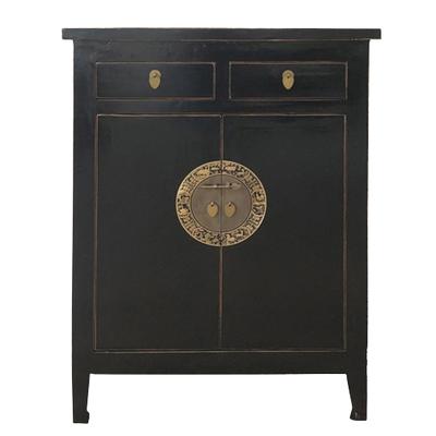 OPIUM OUTLET Möbel Kommode Schrank Sideboard Hochzeitsschrank 32610-BLACK schwarz asiatisch chinesisch orientalisch
