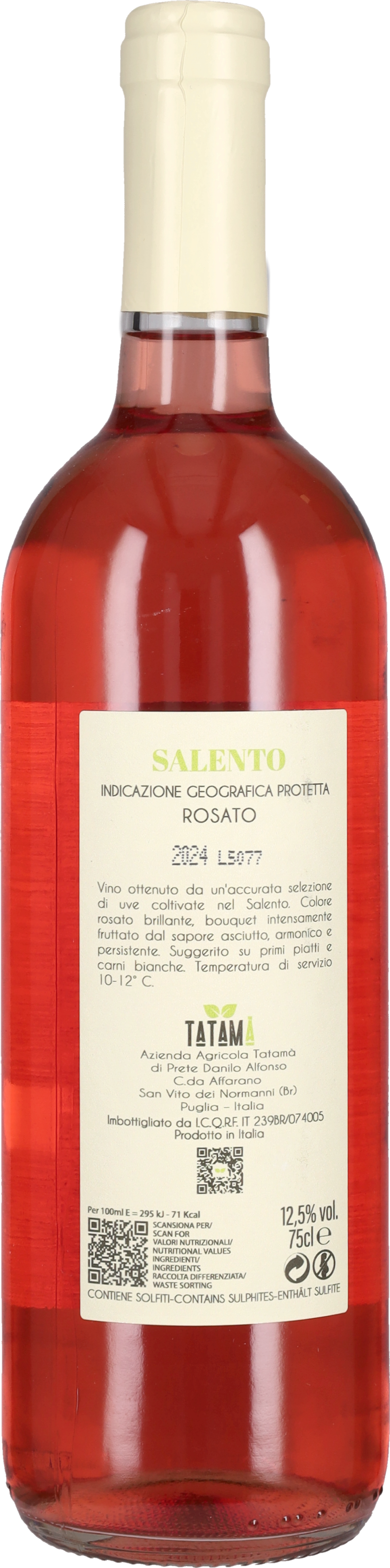 Salento Rosato 'Nina' Tatamà 2024
