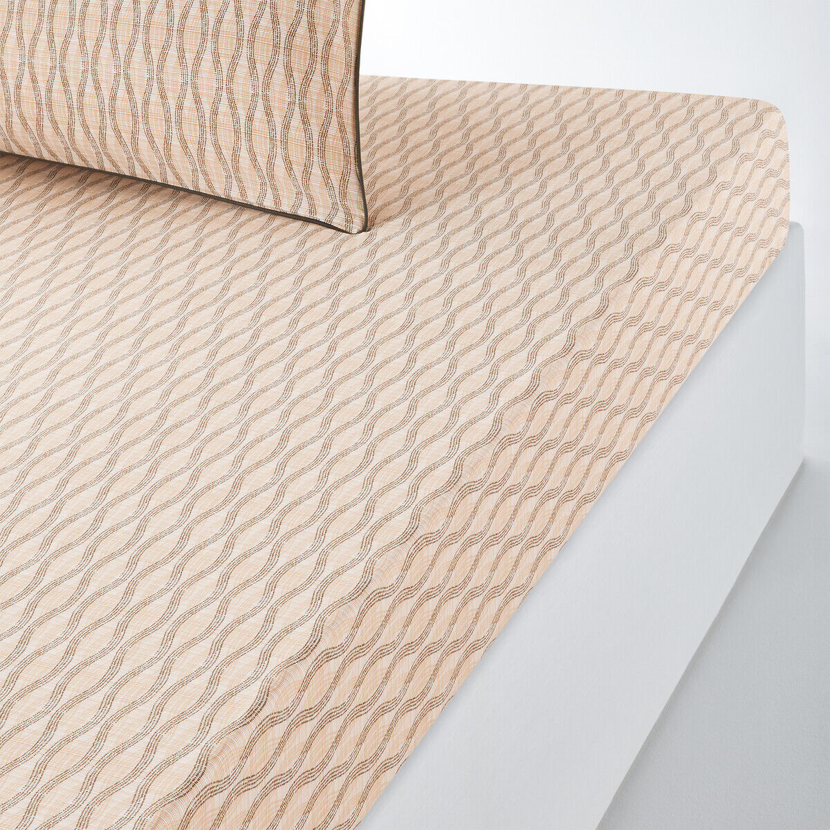 LA REDOUTE INTERIEURS Drap housse percale de coton bonnet 30 cm, Sonora