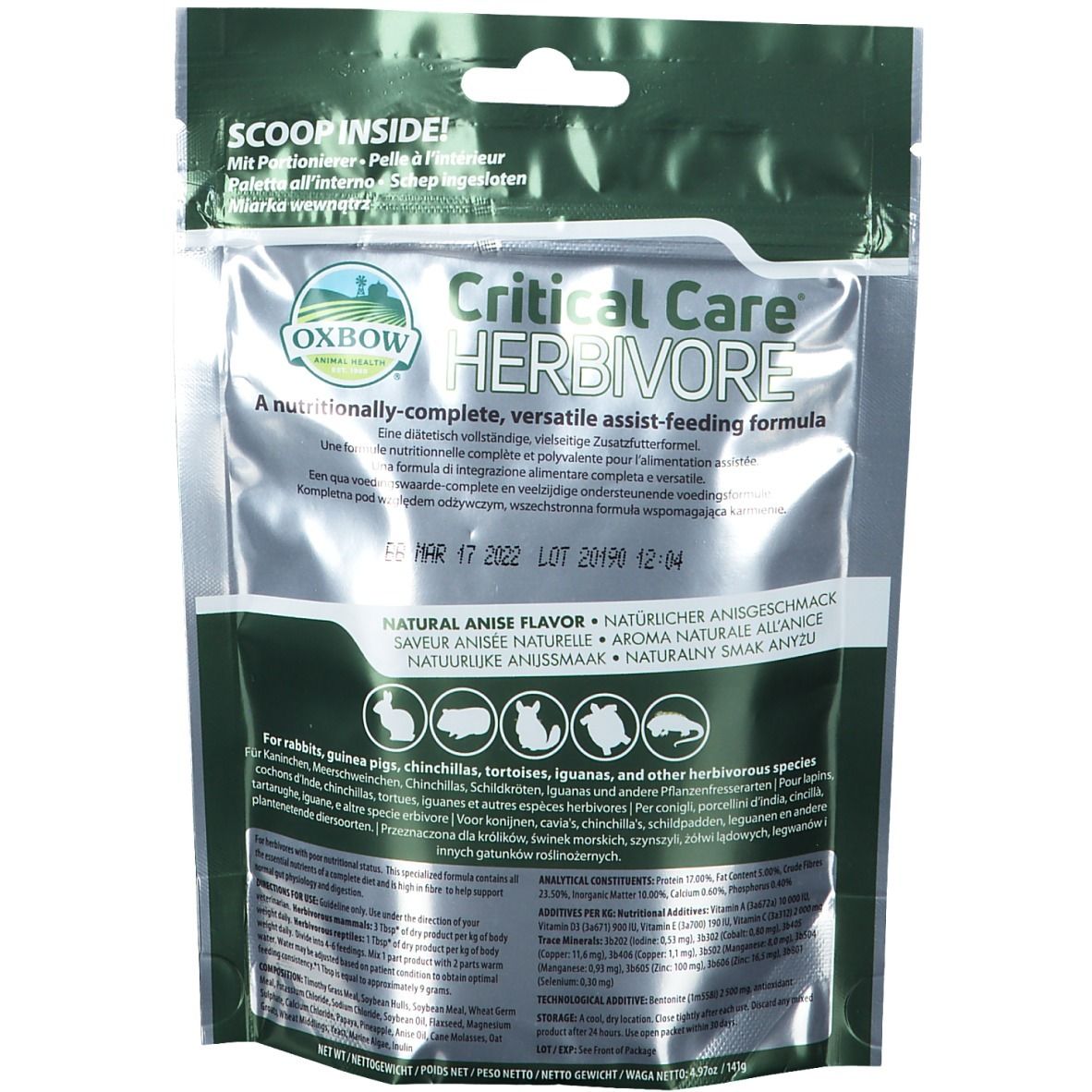 Critical Care Herbivore FÜR Heimtiere 141 g Pulver