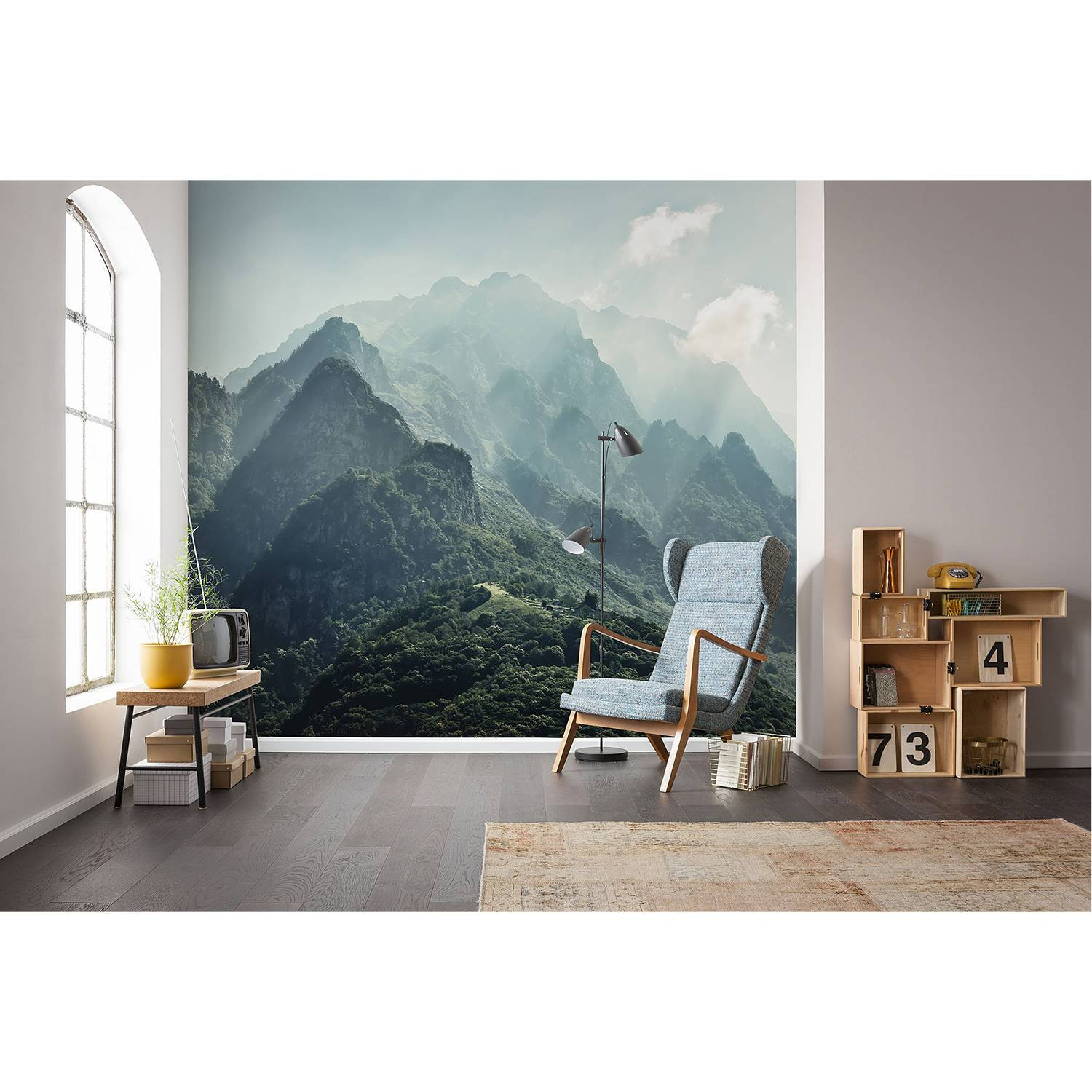 home24 Fotobehang The Summit Mural Breedte: 300 cm, Hoogte: 200 cm