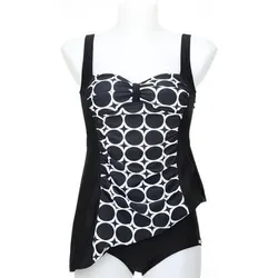 SUNMARIN Damen Bikini Tankini, Größe 50C in Schwarz Schwarz